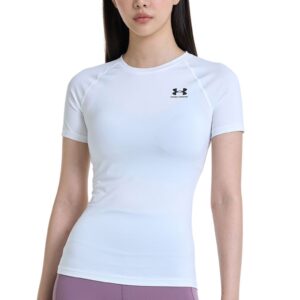 Tricou de compresie pentru antrenament HeatGear® - Alb optic