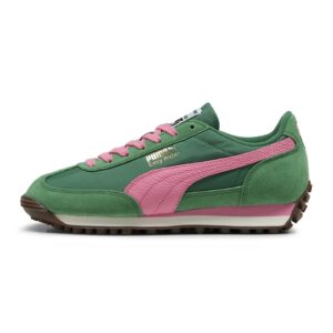 Pantofi sport Easy Rider Vintage cu piele intoarsa - Verde/Roz