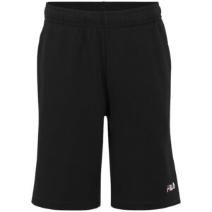 Pantaloni scurti barbati negri - bumbac si poliester - tip sport