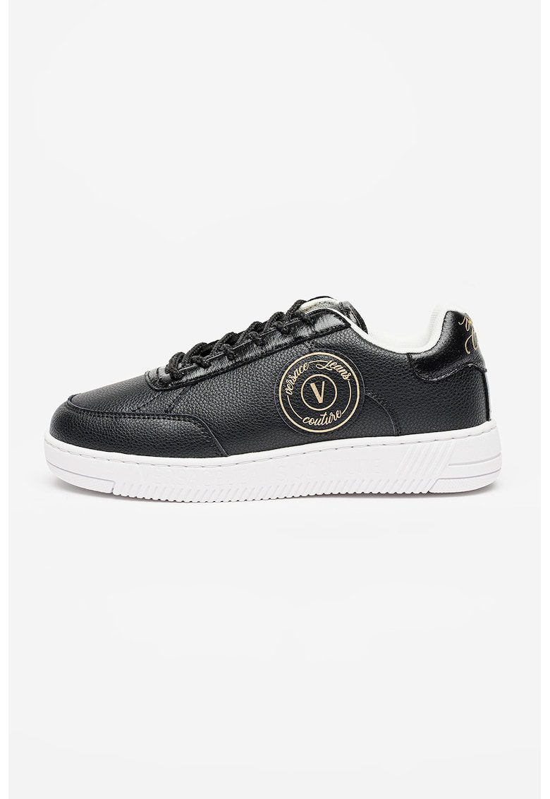 Pantofi sport low cut de piele ecologica Meyssa - Negru