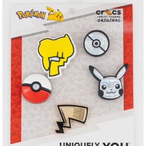 Set de talismane pentru saboti Elevated Pokemon- 5 piese - Auriu/Galben/Argintiu