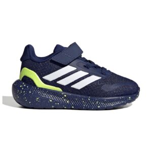 Pantofi sport Run Falcon 5 din material textil cu velcro - Alb/Galben/Bleumarin