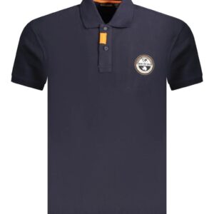 Tricou polo barbati - cu imprimeu cu logo - Regular fit -  Bleumarin