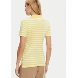 Tricou polo Dama - Galben - 96% bumbac - 4% elastan -