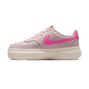 Pantofi sport flatform Court Vision Alta din piele si piele ecologica - Roz/Roz prafuit