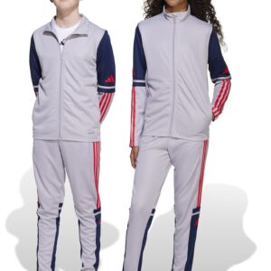 Pantaloni cu slituri cu fermoar - pentru fotbal - Gri deschis/Bleumarin