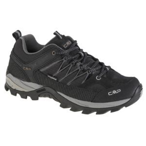 Pantofi de drumetie pentru barbati -  Piele & Stofa - Gri - 68785