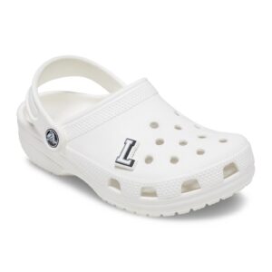 Talisman litera Jibbitz™ - Negru - Alb - Gri cenusiu - Universal