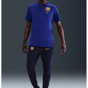 Pantaloni cu snur in talie - pentru fotbal FC Barcelona - Galben/Albastru ultramarin/Gri inchis