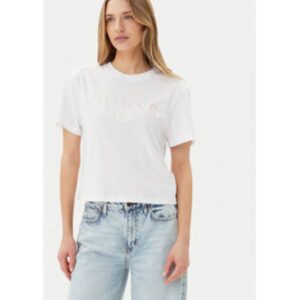 Tricou eco cu logo - Alb