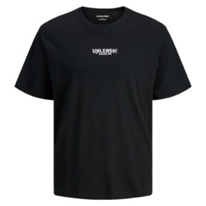 Tricou JACK &JONES Miko Crew JNR 48378 - Negru