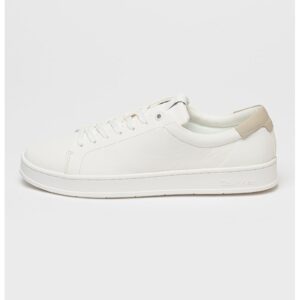 Pantofi sport din piele cu sireturi - Alb