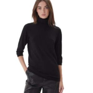 Pulover dama -  poliamida/viscoza - negru -
