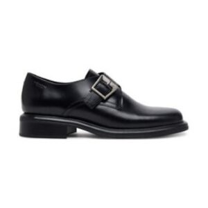 Pantofi dama - piele naturala - negru - inchidere cu catarama