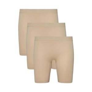 Set de colanti scurti pentru ciclism Skimmies - 3 piese - Bej