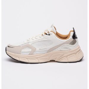 Pantofi sport low-cut cu logo - - Alb optic/Bej deschis
