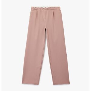 Pantaloni drepti cu buzunare - Roz prafuit