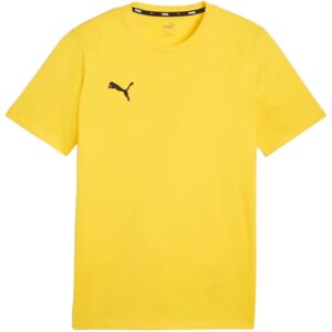 Tricou barbatesc Team Goal - galben - bumbac - croiala regulata