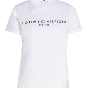 Tricou din bumbac cu imprimeu logo - Alb