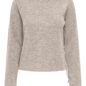 Pulover  bej - 87% poliester reciclat - 9% viscoza - 4% elastan - Bej