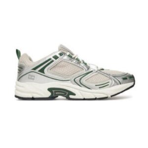 Pantofi sport pentru barbati - 305159106 - textil - bej/argintiu