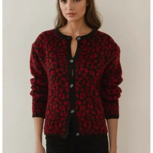 Cardigan cu animal print