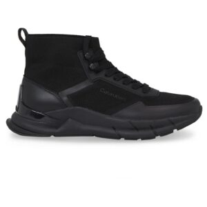 Pantofi sport  pentru Barbati - high top lace up knit - HM0HM01267-0GJ - Negru - Negru