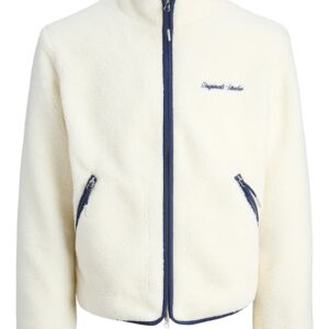 Pulover barbati - Jack Jones - poliester - ecru/albastru -