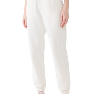 Pantaloni dama 4F - model CAS F1013 - bumbac 80% - alb murdar - cu mansete elastice - 2 buzunare laterale