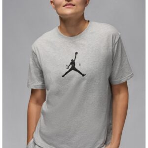 Tricou din bumbac pentru baschet Jumpman - Gri deschis melange