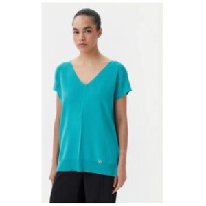 Pulover dama  58686 CARACALLA - Viscoza/Poliamida - Verde - Verde