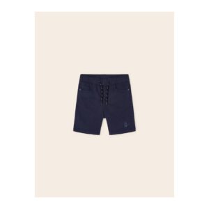Pantaloni lungi - 302027996 - Bumbac - Elastan - Albastru marin - Bleumarin