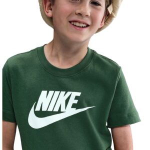 Tricou cu decolteu la baza gatului si imprimeu logo Futura - Alb optic/Verde aquamarin