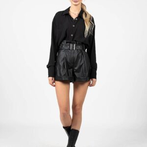 Pantaloni scurti din piele ecologica Los Angeles -