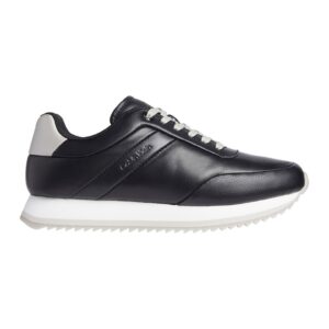 Pantofi sport de piele cu sireturi Runner - Negru