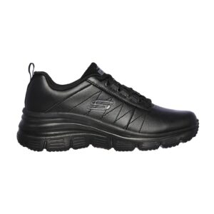 Pantofi sport de piele ecologica cu garnituri de piele Fit-Effortless - Negru