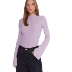 Pulover dama -  poliamida/viscoza - mov -