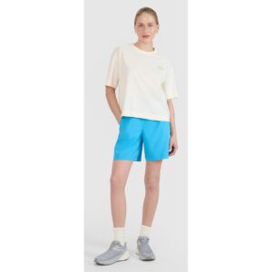 Pantaloni scurti de plaja - albastru - material usor si elastic - pentru inot - pentru femei