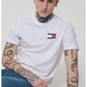 Tricou slim-fit cu imprimeu logo - Alb