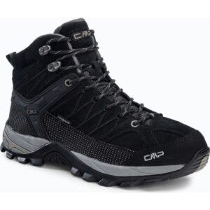 Pantofi de trekking - Piele - Negru/Gri - Negru/Gri