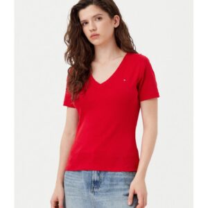 Tricou Dama -  bumbac - rosu -