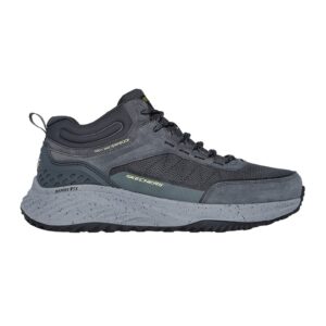 Pantofi sport impermeabili cu insertii de piele nabuc - Gri carbune