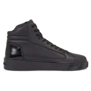 Pantofi sport  pentru Barbati - high top lace up inv stitch - HM0HM01164-0GJ - 41 EU - Negru