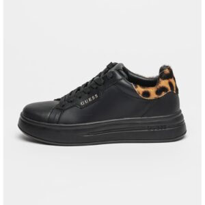 Pantofi sport cu detalii animal print - Negru/Maro