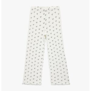 Pantaloni cu funda - Negru/Alb murdar
