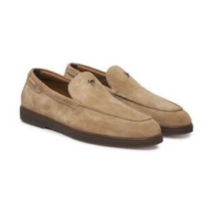 Mocasini barbati - piele naturala - bej -
