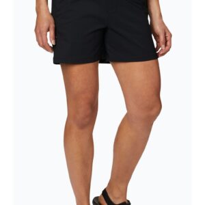 Pantaloni scurti de trekking pentru femei -  Saturday Trail - Nylon - Elastan - Negru - Negru