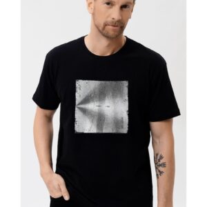 Tricou negru pentru barbati  T-Vibes - Comfort Fit - Negru