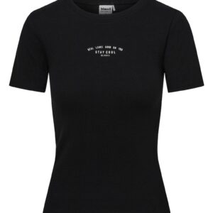 Tricou dama slim fit Negru Lann - Negru