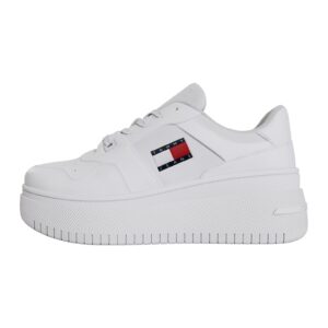 Pantofi sport cu talpa wedge Essential Retro - Alb
